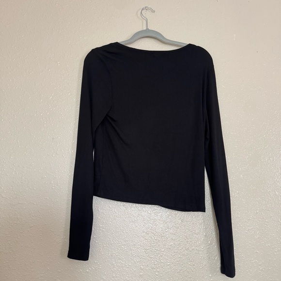 Marine Layer Lexi Rib Twist Front Long Sleeve Top - Picture 3 of 6